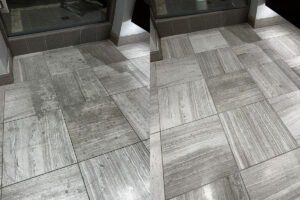 Natural Stone Cleaning and Polishing Example from Grout Nurse in Scottsdale AZ